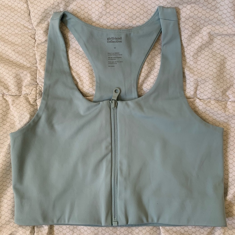 *SOLD* Girlfriend Collective Zip-Front Paloma